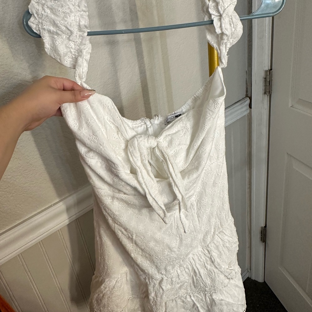White Lace Sleeveless Top